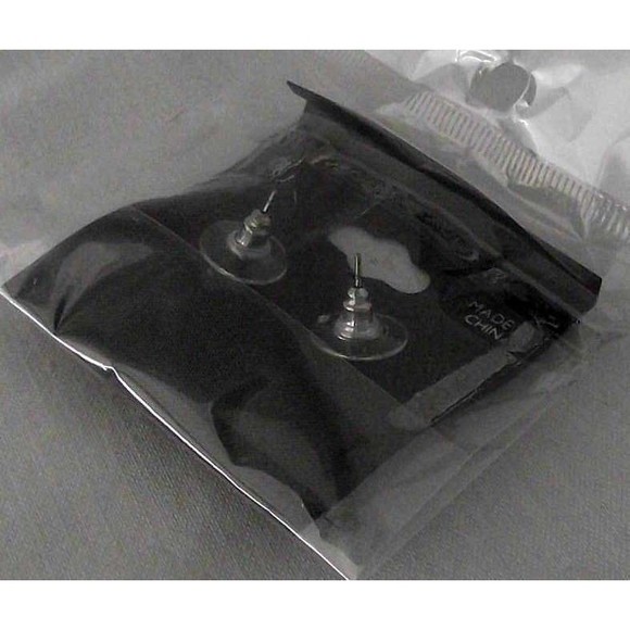 Cross Earrings Stud Buds Initial N Pierced Jewelry Howards Nickel Free Small NEW - Picture 3 of 4